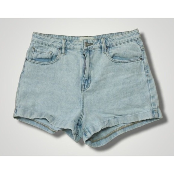 PacSun Pants - Pacsun Denim Mom Shorts High Rise Size 30 Light Rinse